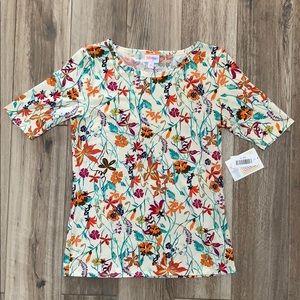 💐🌸🌷LuLaRoe Gigi Floral Top cream daisy 🌷🌸💐